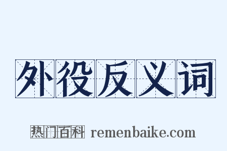 外役反义词是什么意思的图片